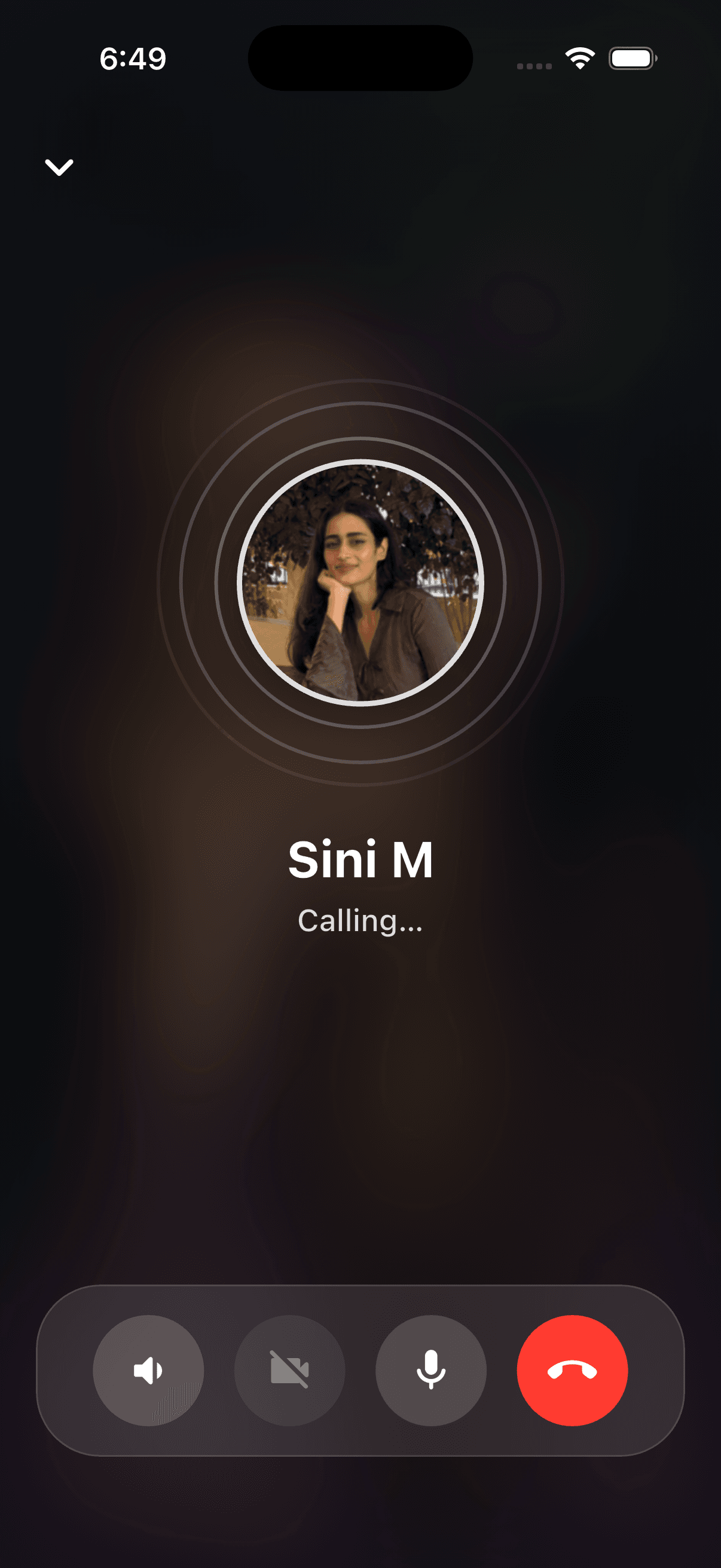 A Socionn voice call in progress