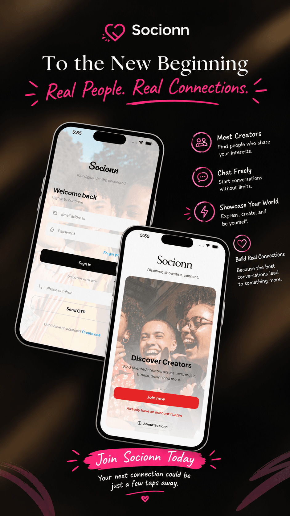 Socionn: real people, real connections